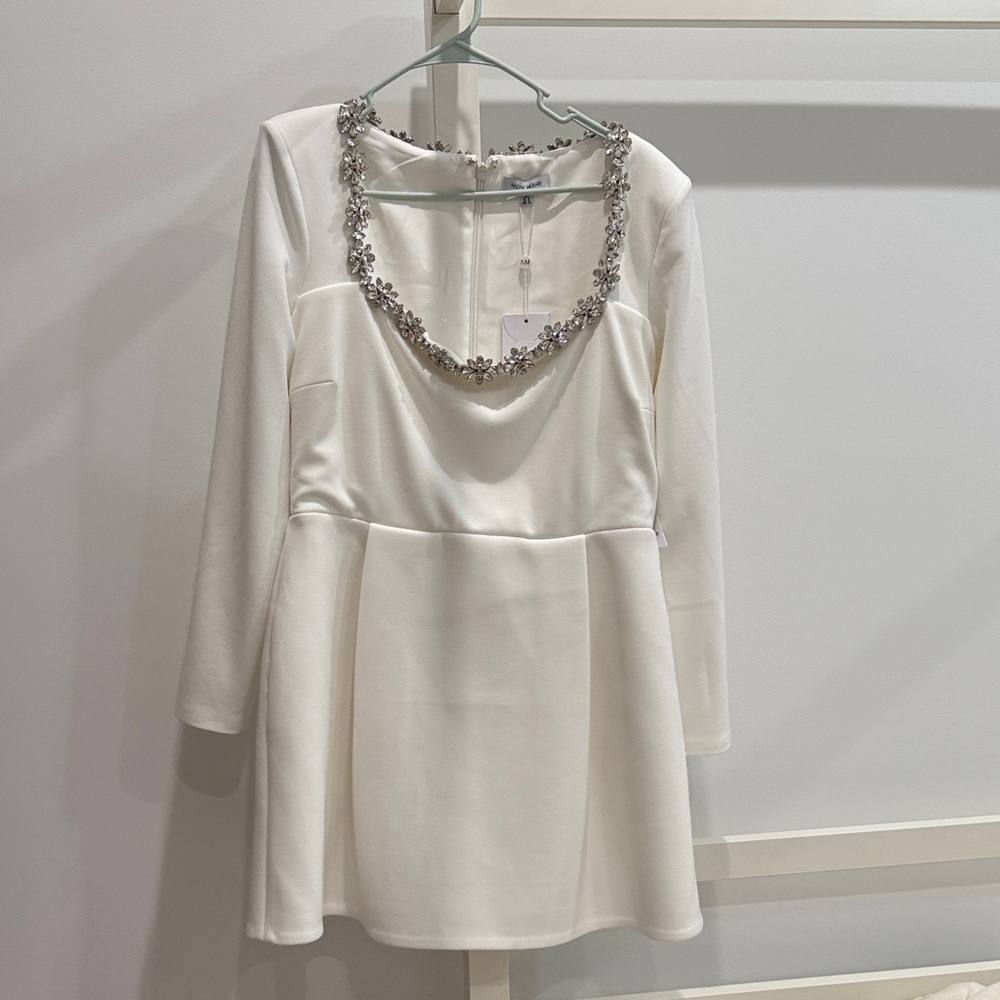 NEW Nadine Merabi Kimberly White Dress